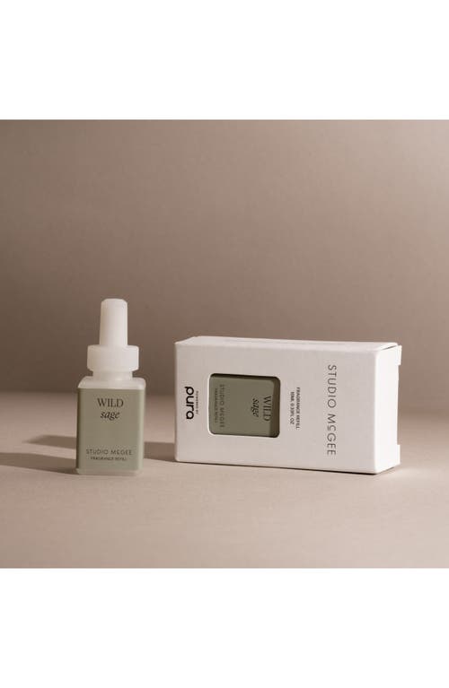 Pura X Studio Mcgee French Linen 2-pack Diffuser Fragrance Refills In Wild Sage