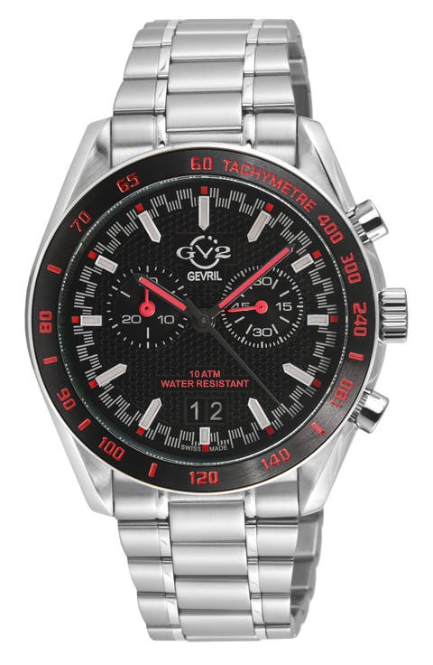 Freccia Stainless Steel Swiss Quartz Bracelet Watch, 42mm