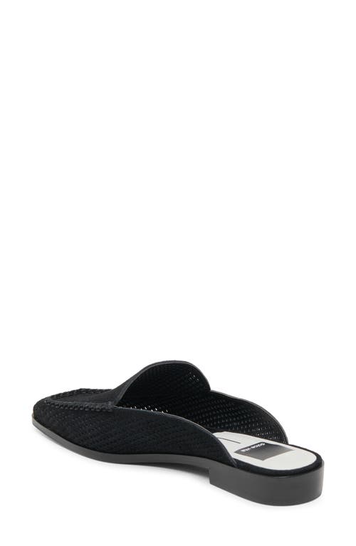Dolce Vita Brevyn Perforated Mule In Onyx Perforated Suede