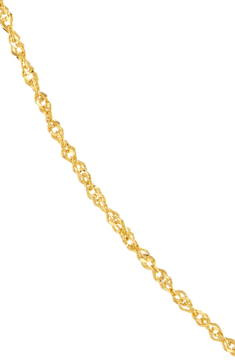 HAWLEY ST 14K Gold Singapore Sparkle Chain Necklace, Alternate, color, 