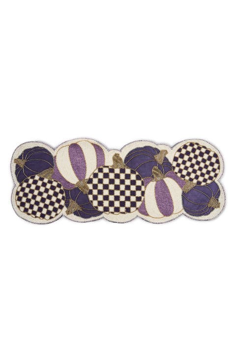 Violet Pumpkins Table Runner