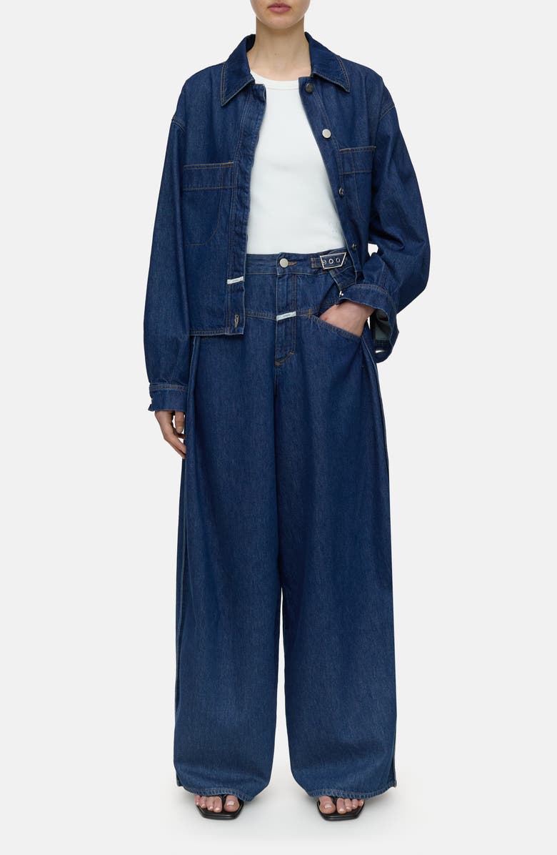 Closed Margo High Waist Baggy Flare Jeans, Alternate, color, 