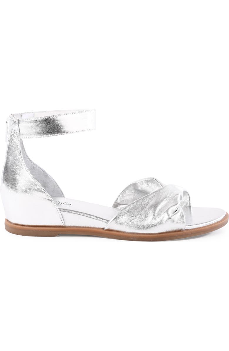 Seychelles Look Up Ankle Strap Sandal, Alternate, color, Silver
