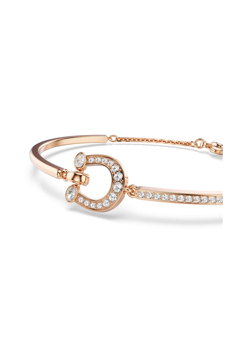 Symbolica Horseshoe Bangle Bracelet, Alternate, color, ROSE GOLD