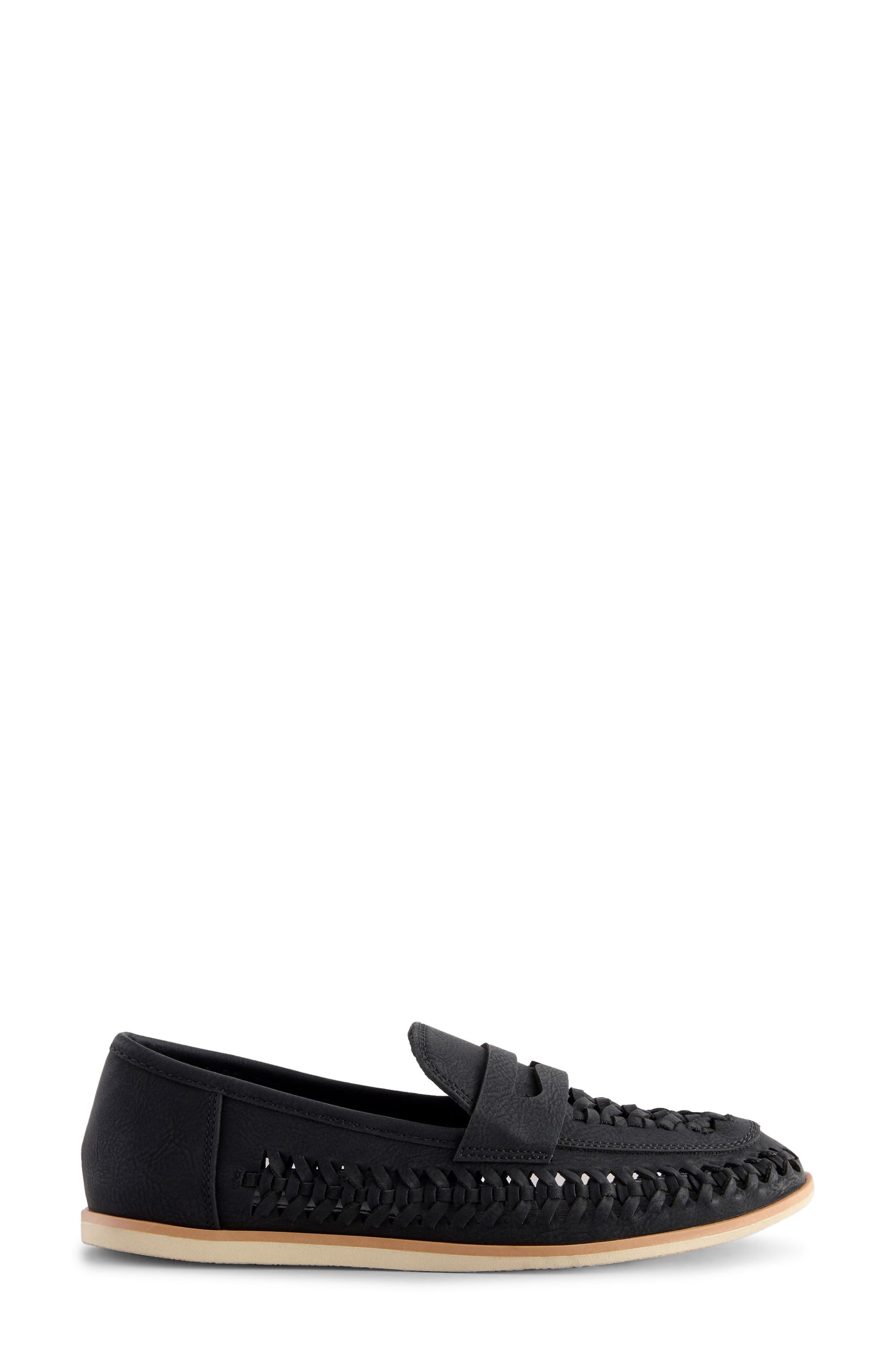 NEXT Kids' Woven Penny Loafer, Alternate, color, Black