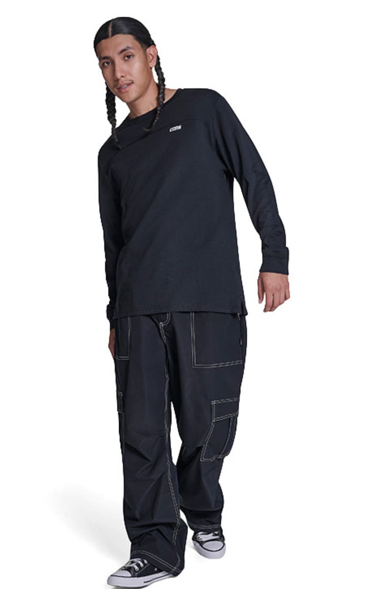 Converse Cons Long Sleeve Tee, Alternate, color, Converse Black