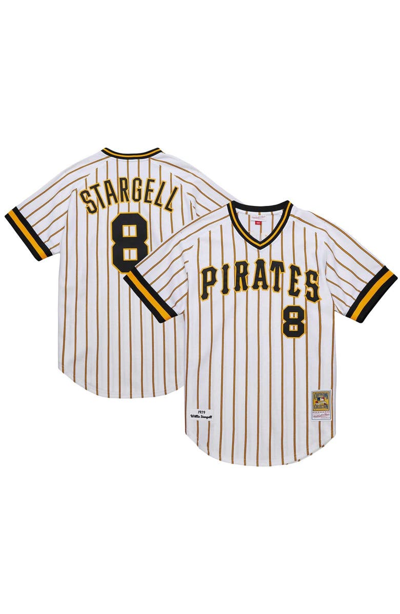 Mitchell & Ness Men's Mitchell & Ness Willie Stargell White Pittsburgh Pirates Cooperstown Collection 1979 Authentic Jersey, Main, color, White