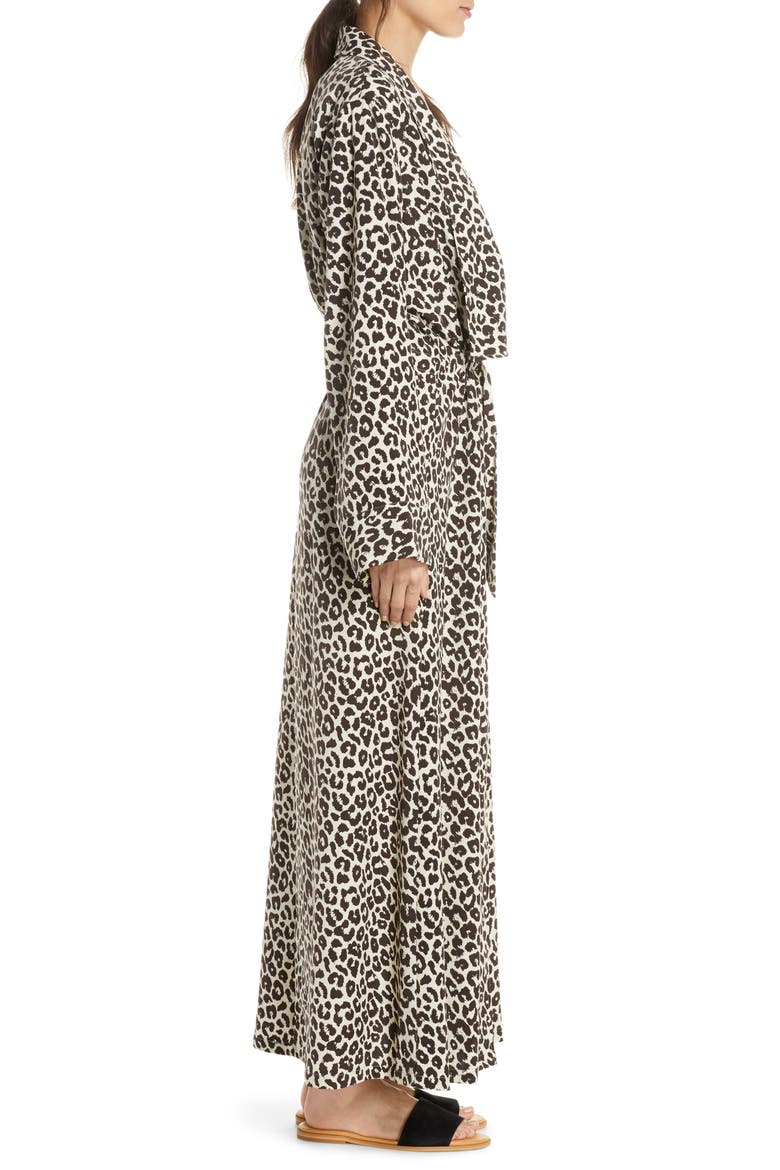 Maxi Cover-Up Wrap (Nordstrom Exclusive), Alternate, color, BROWN GANACHE LEOPARD