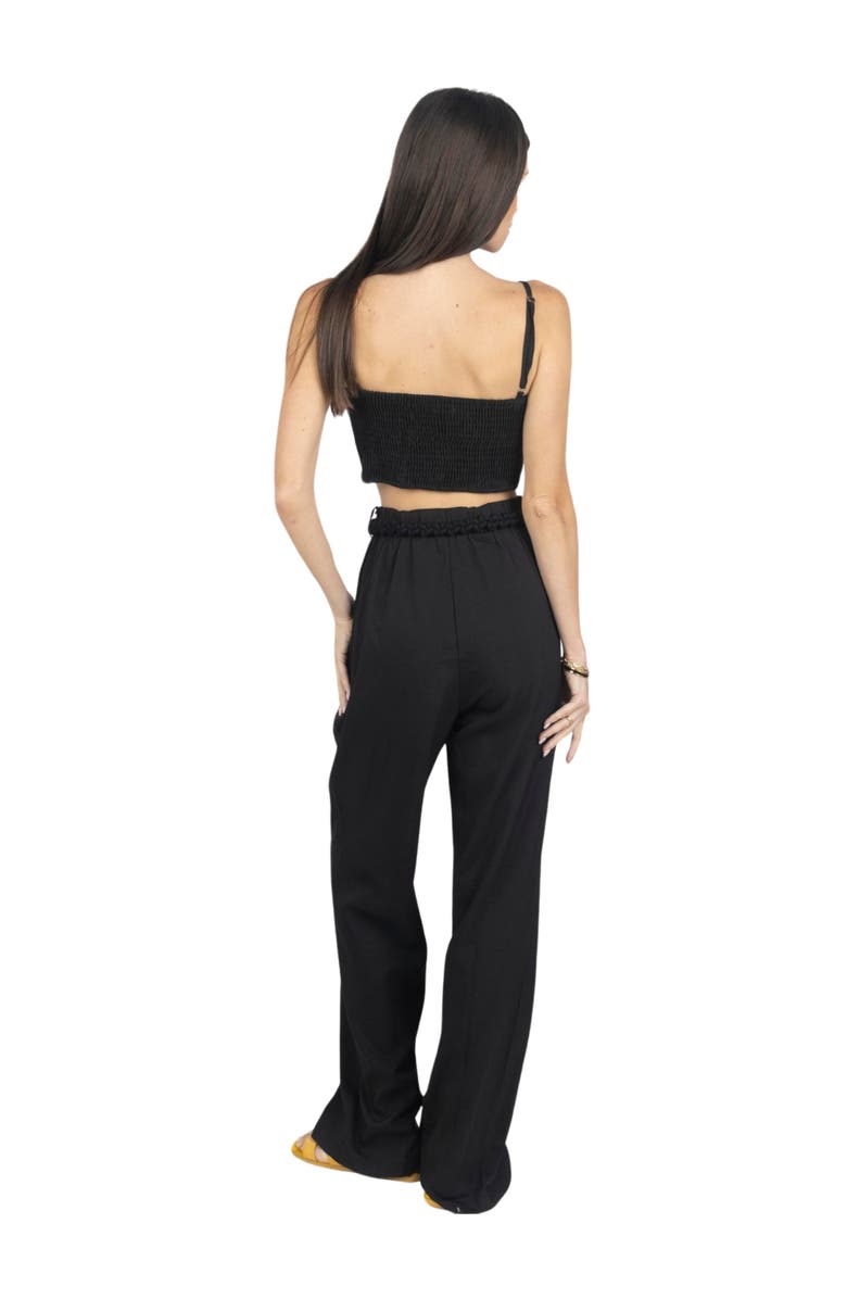 AKALIA Rosalia Pants and Top Set, Alternate, color, Black