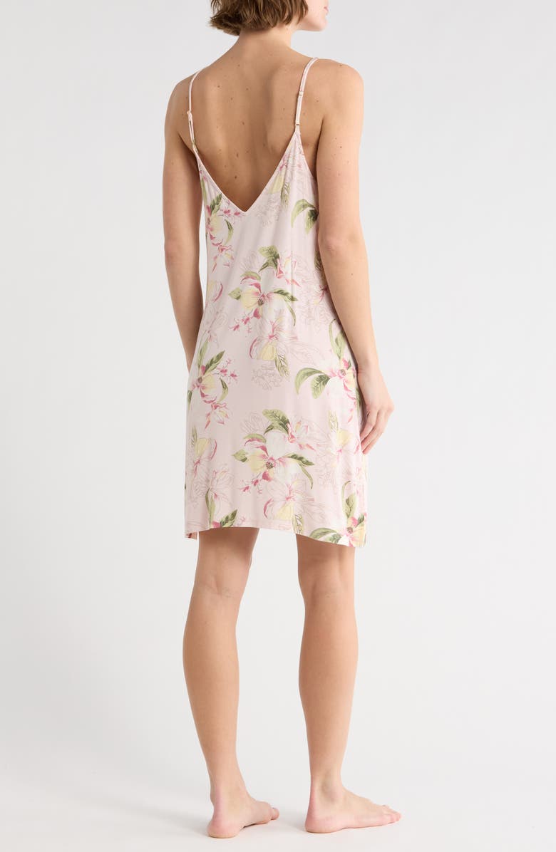 NORDSTROM RACK Tranquility Lace Trim Chemise, Alternate, color, Pink Impromptu Floral