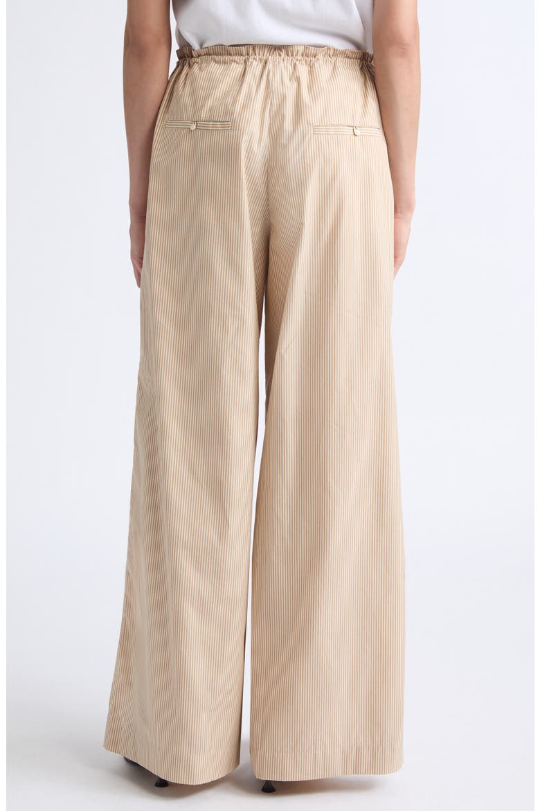Wesley Wide Leg Cotton Drawstring Pants, Alternate, color, APRICOT