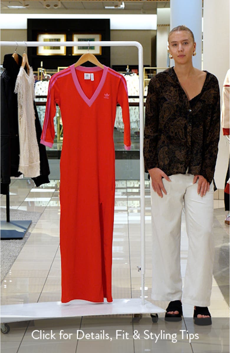 Adicolor Classics 3-Stripes Maxi Dress, sales video thumbnail