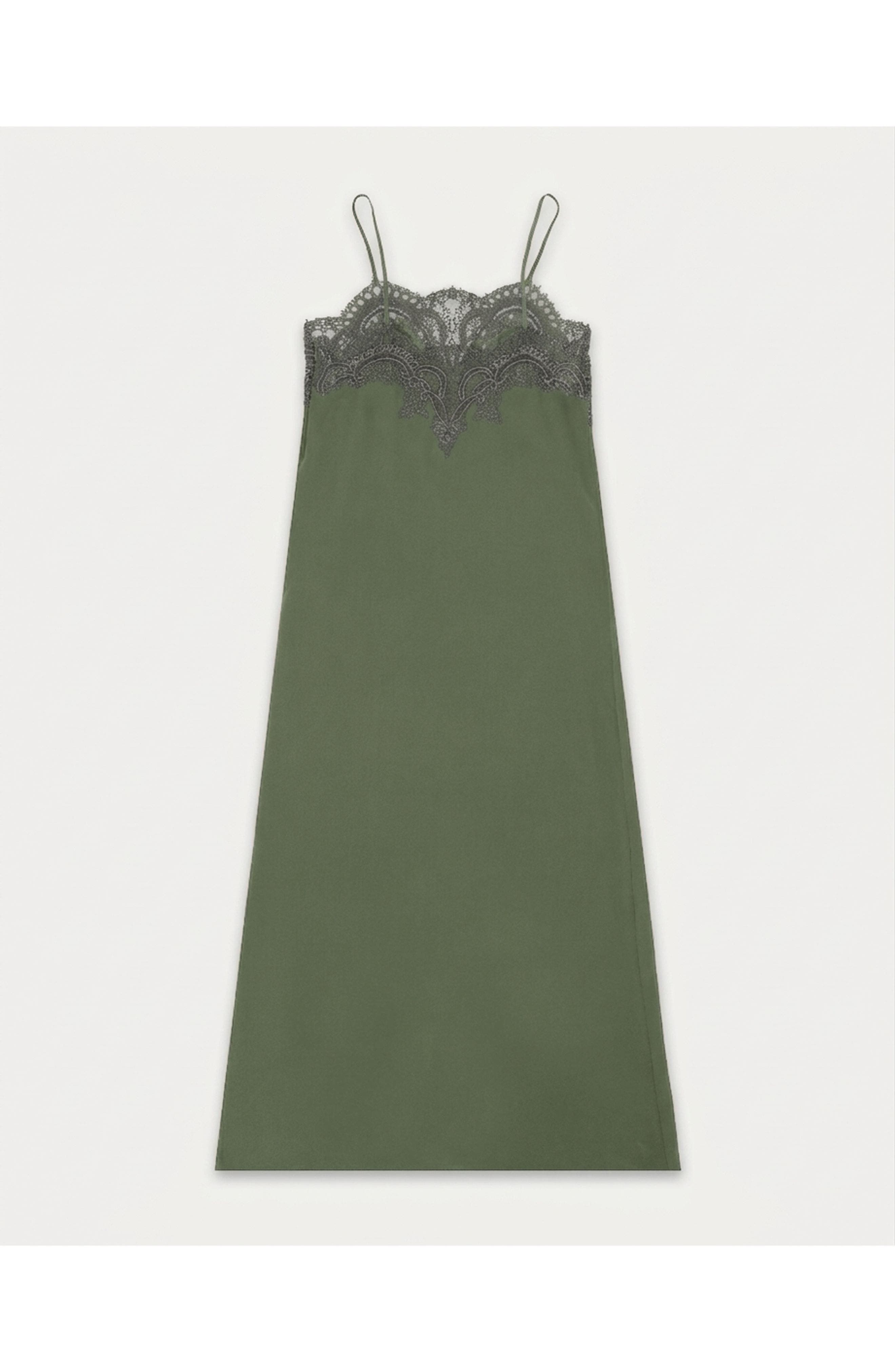 Alizee Embroidered Silk Dress - image 2