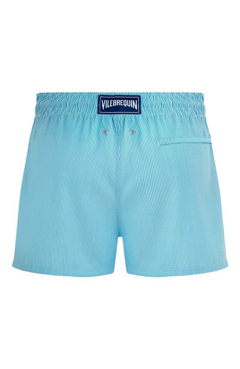 Vilebrequin Men's Micro Rayures Tailoring Wool Swim Shorts, Alternate, color, Topaze Bleue