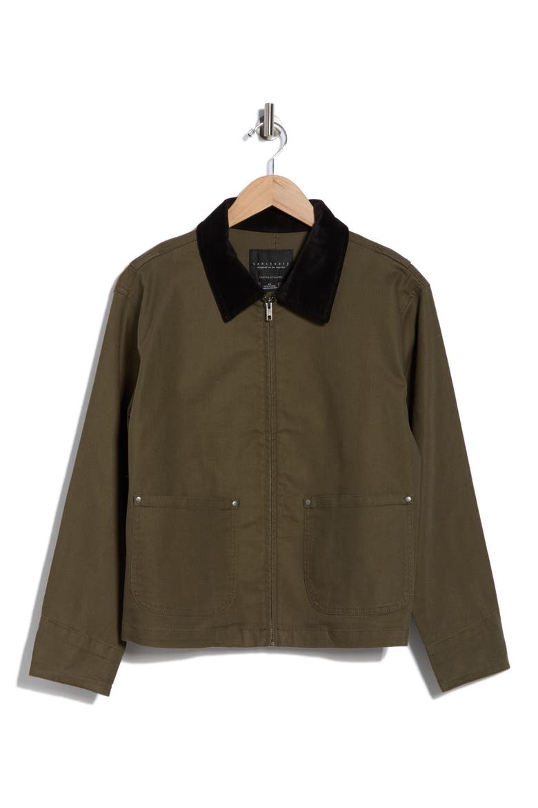 Barn Jacket, Alternate, color, FATIGUE GREEN/ BLACK