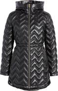 Via Spiga Zigzag Quilt Puffer Jacket
