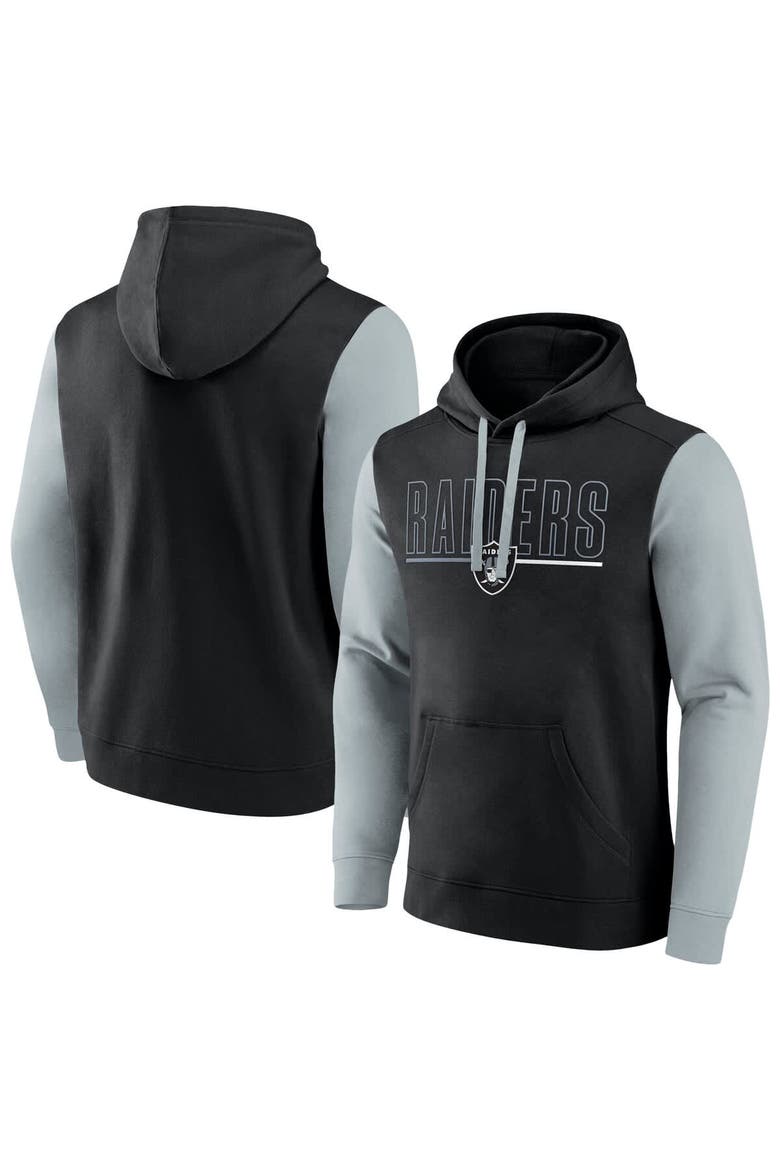 Men's Fanatics Black Las Vegas Raiders Big & Tall Outline Pullover Hoodie, Alternate, color, Black