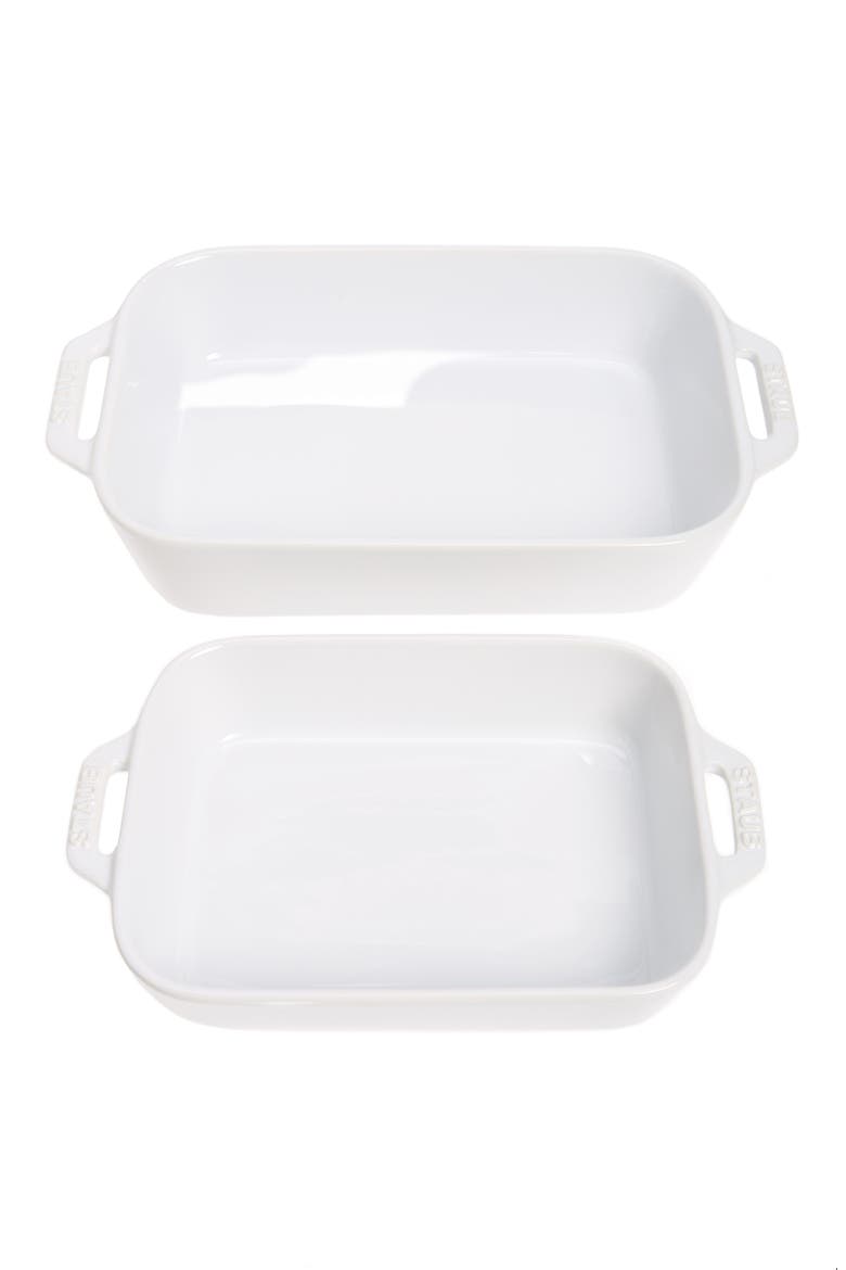 2-Piece Baking Dish - White, Main, color, WHITE
