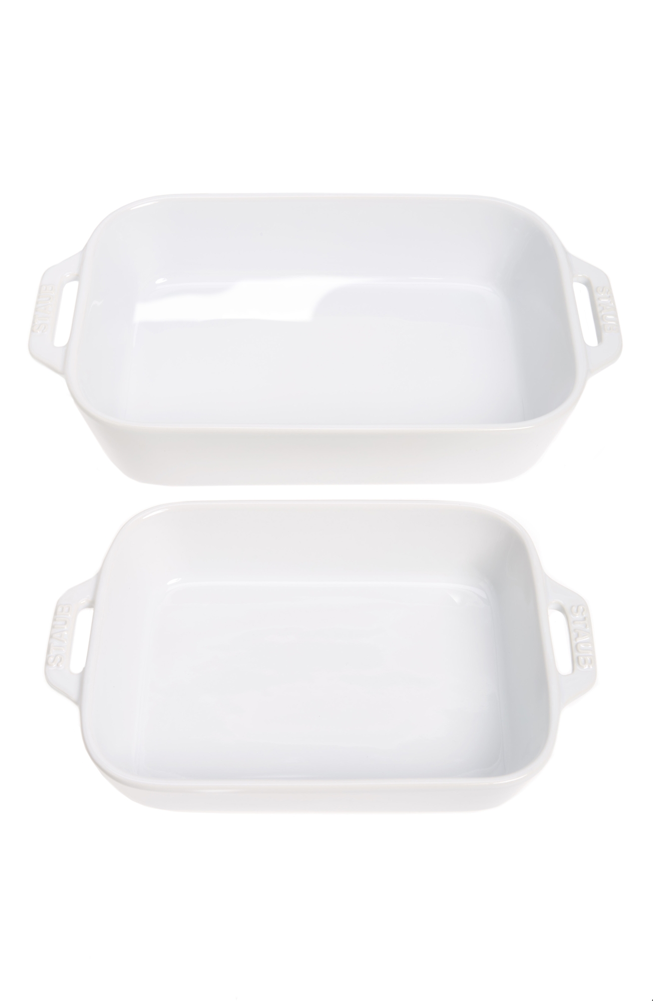 Staub 2-Piece Baking Dish - White - White
