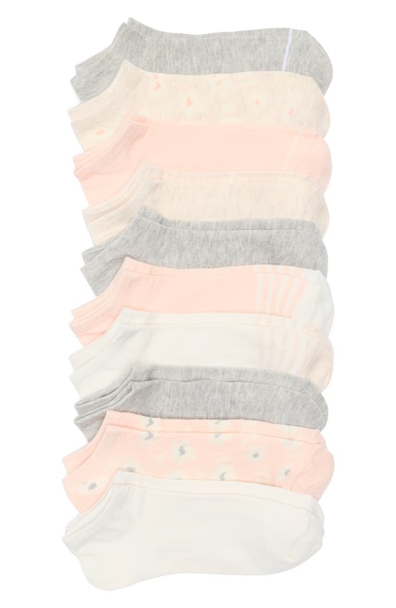 Vince Camuto 10-Pack Assorted Ankle Socks, Main, color,