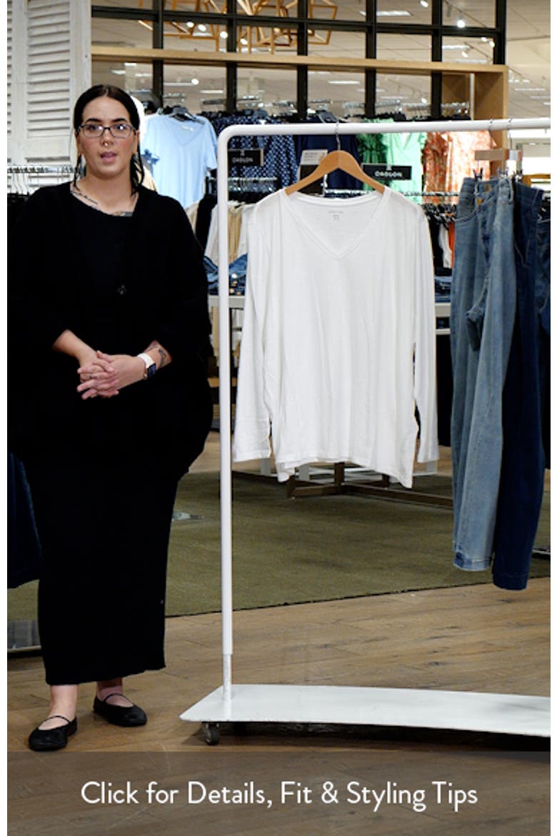 Easy V-Neck Long Sleeve Organic Cotton T-Shirt video