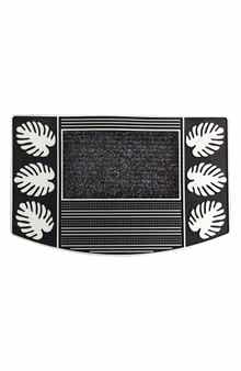 J AND V TEXTILES Palm Leaf Outdoor Mat