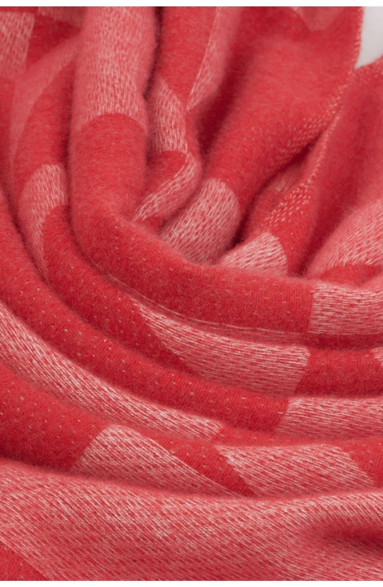 Katie Loxton Heart Printed Blanket Scarf, Alternate, color, Red