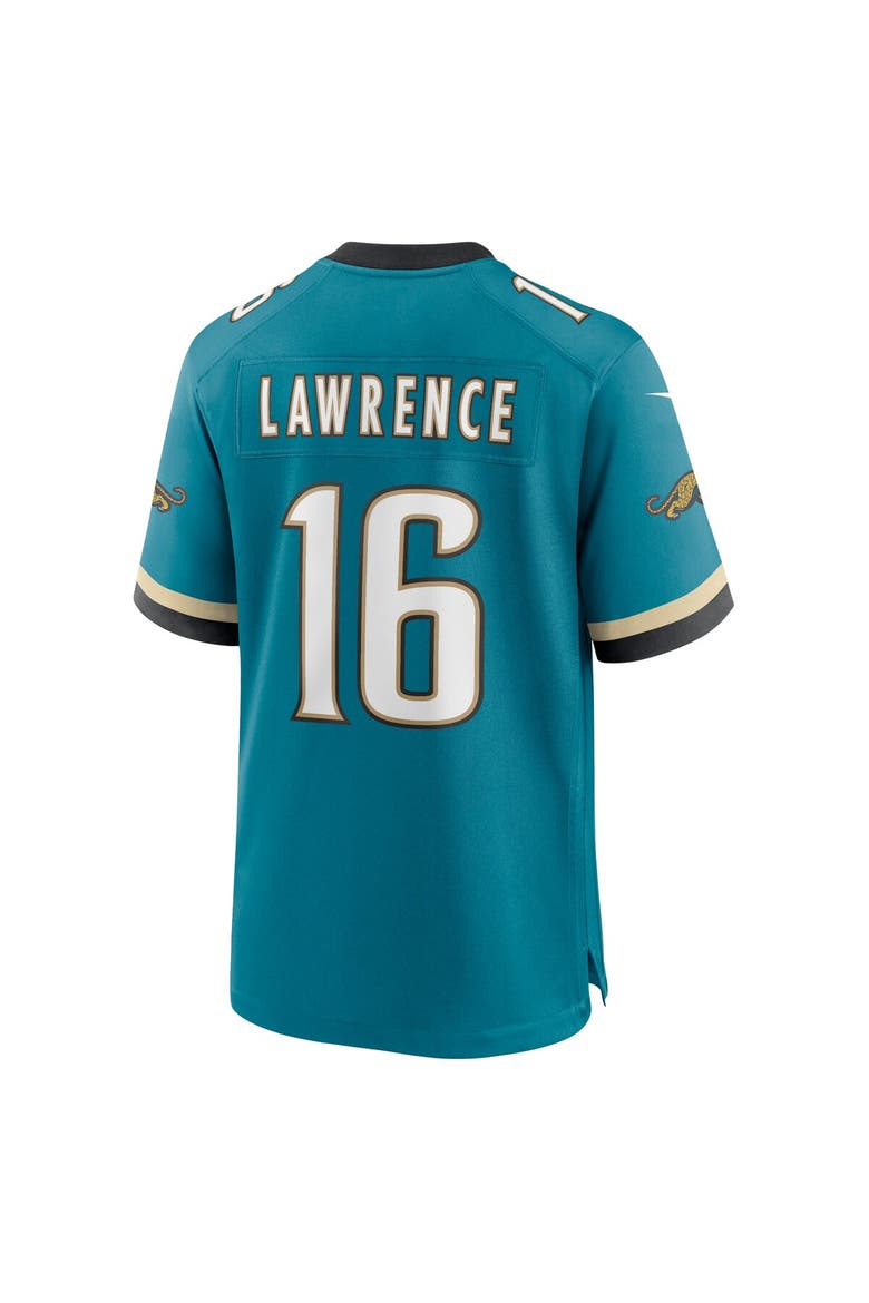 Men's Nike Trevor Lawrence Teal Jacksonville Jaguars Prowler Throwback Player Game Jersey, Alternate, color, Teal