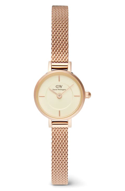 Petite Mini Melrose Mesh Watch, 19mm
