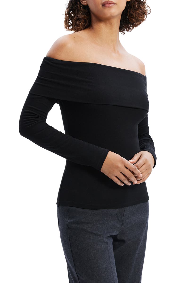 Theory Off the Shoulder Top, Alternate, color, 