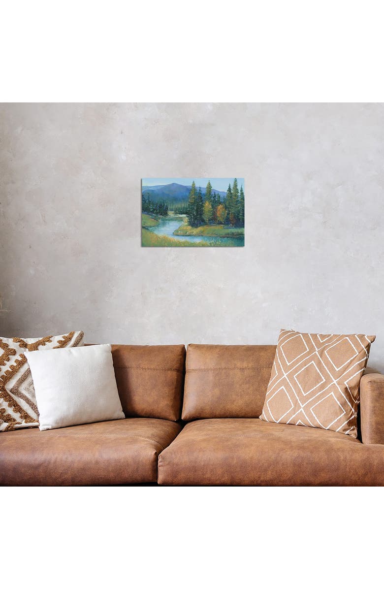 iCanvas Trout Stream II by Tim OToole Canvas Wall Art, Alternate, color, Green Mountain Valley