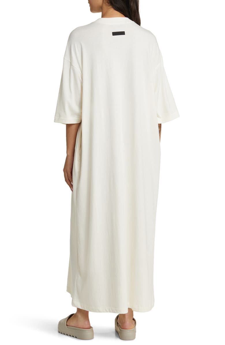 Fear of God Essentials Essentials Cotton Blend T-Shirt Dress, Alternate, color, Cloud Dancer