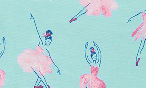 Hatley Kids' Ballet School Fitted Two-piece Pajamas In Green