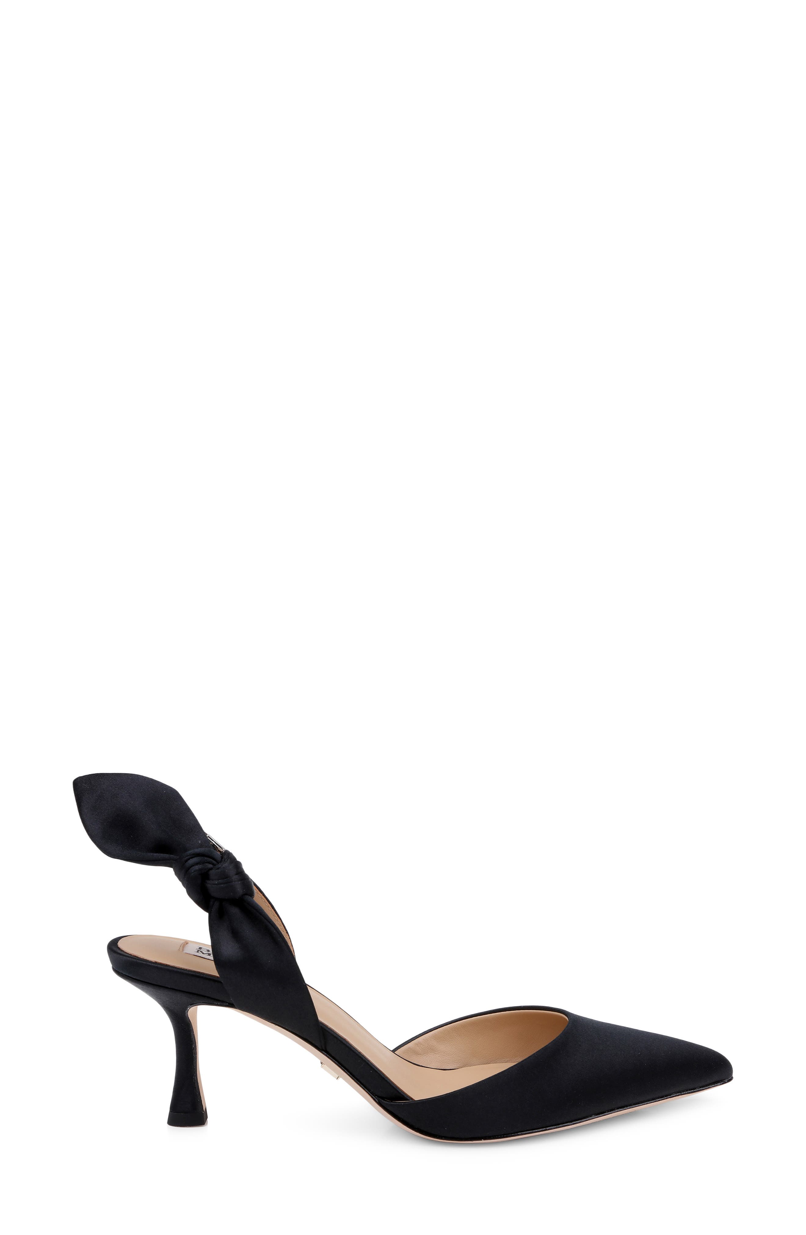 Badgley Mischka Collection Yuan d'Orsay Pump, Alternate, color, Black Satin