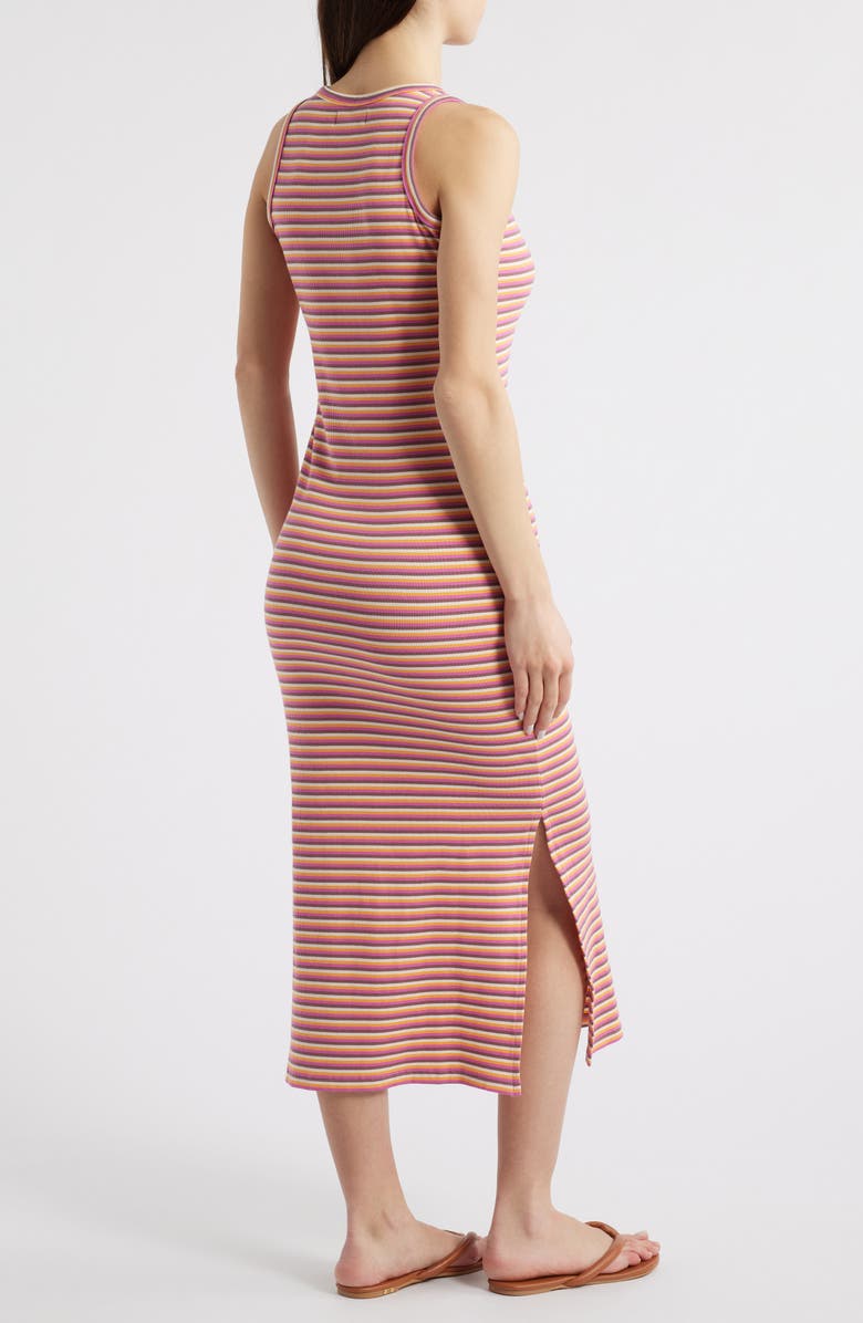 Rip Curl High Tide Stripe Cotton Rib Tank Dress, Alternate, color, 