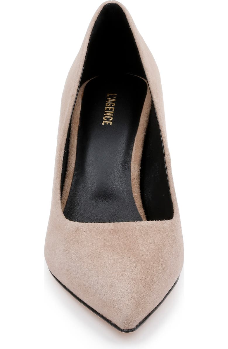 L'AGENCE Fleur Pointed Toe Pump, Alternate, color, Cappuccino Suede