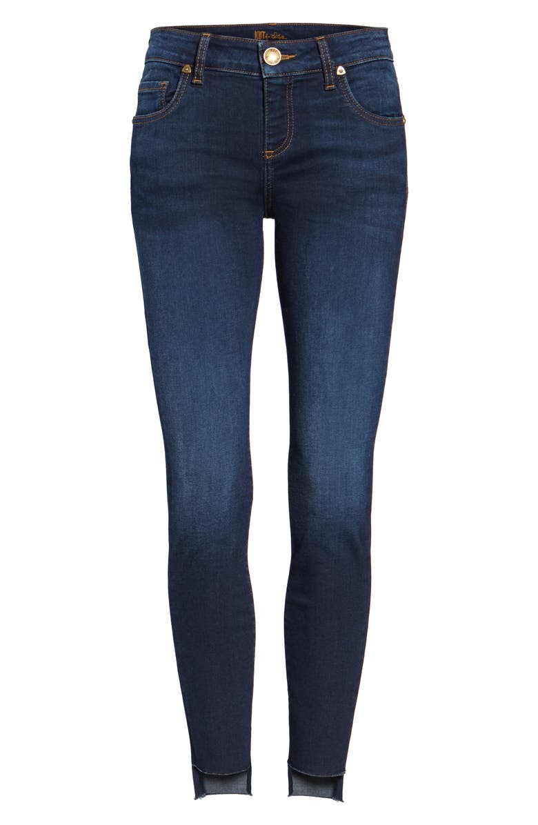 KUT from the Kloth CONNIE ANKLE STEP HEM JEANS, Alternate, color, 