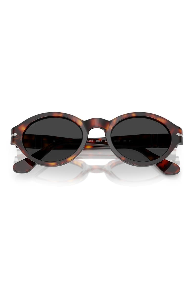 Loris 51mm Polarized Oval Sunglasses, Alternate, color, HAVANA / POLAR DARK GREY
