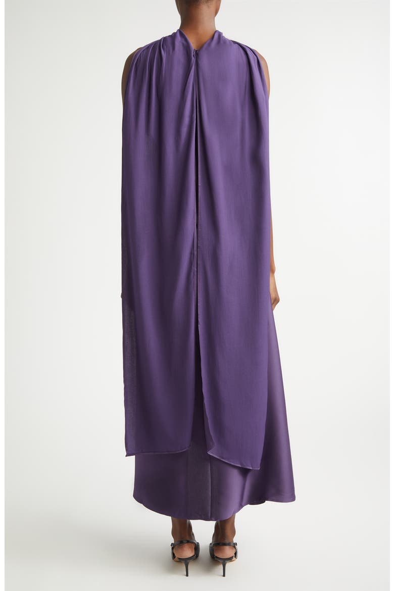 Michelle Satin Cocktail Dress, Alternate, color, PURPLE