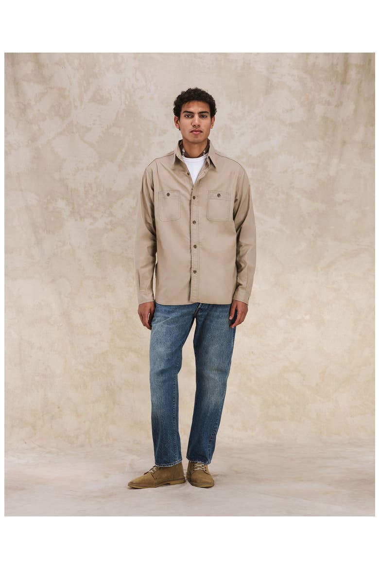 Otero Cotton Shirt, Alternate, color, BEIGE