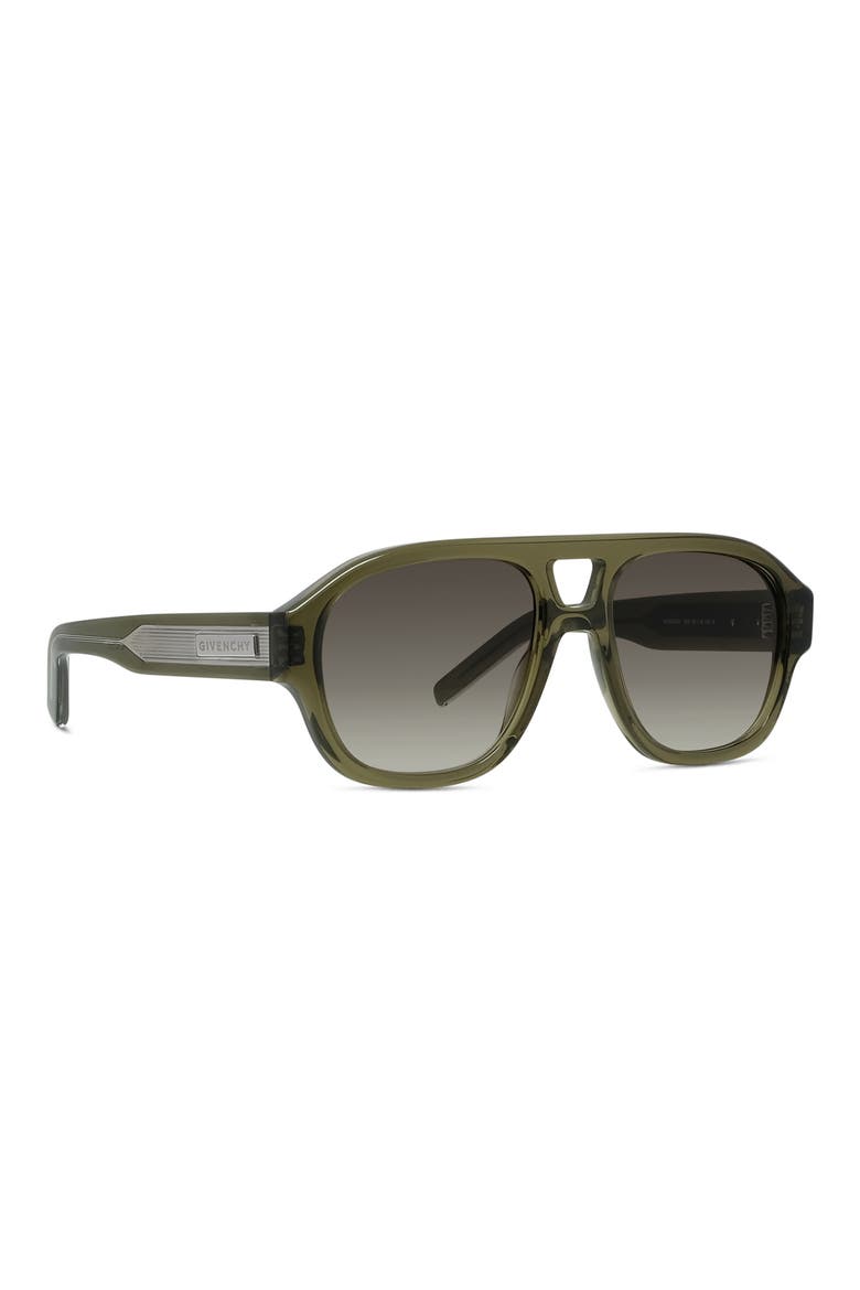 Day 55mm Gradient Pilot Sunglasses, Alternate, color, LIGHT GREEN / GRADIENT GREEN