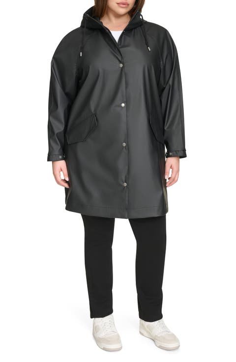 Water Resistant Hooded Raincoat (Plus)