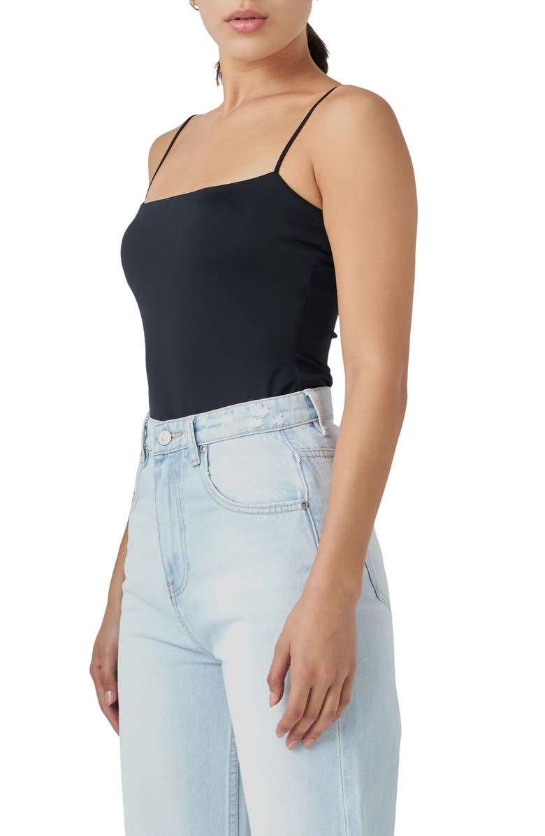 Grey Lab Camisole Bodysuit, Alternate, color,