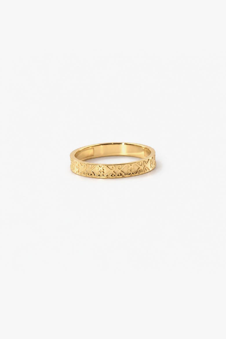 Vintage Engraved Band Ring, Main, color, Gold