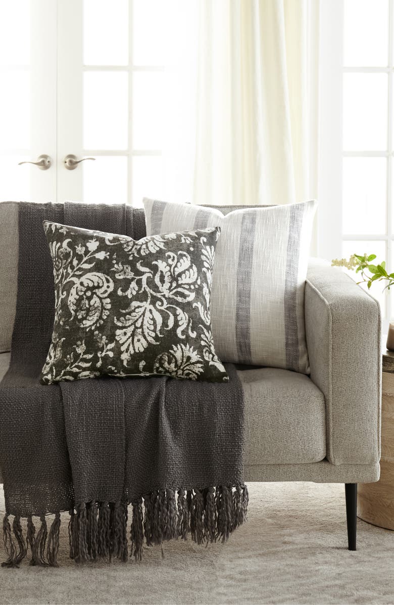 HOMESPUN Assorted 2-Pack Accent Pillows, Alternate, color, Charcoal