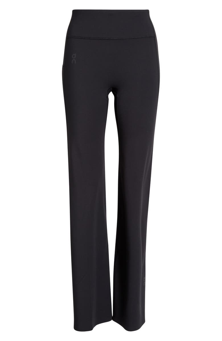 On Studio High Waist Flared Leggings, Main, color, Black