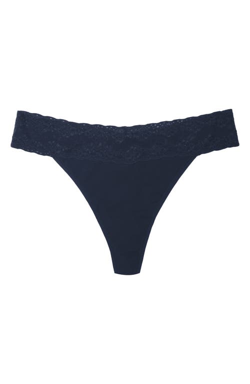 Natori Bliss Perfection One Size Thong In Black