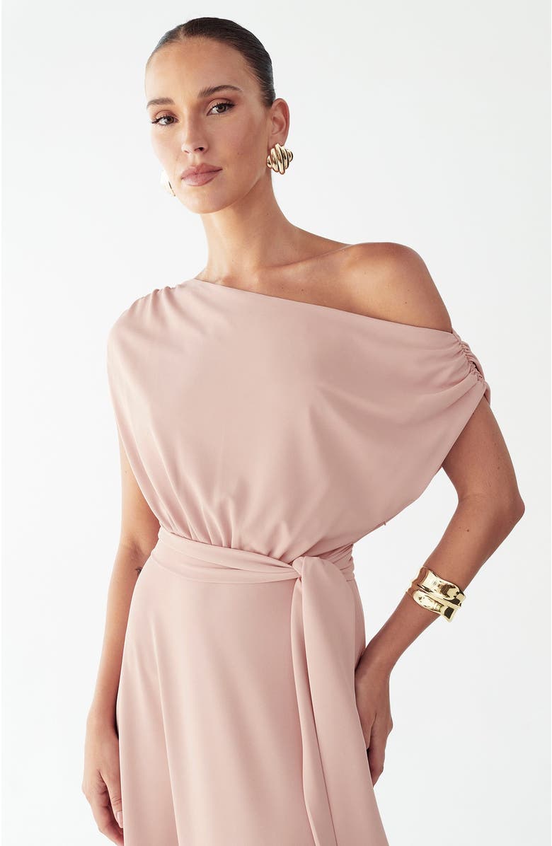 WILLA Eva Midi Dress, Alternate, color, Blush