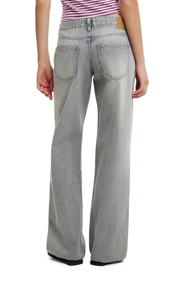 Cotton On Belted Low Rise Straight Leg Jeans, Alternate, color, Zodiac Grey Belt
