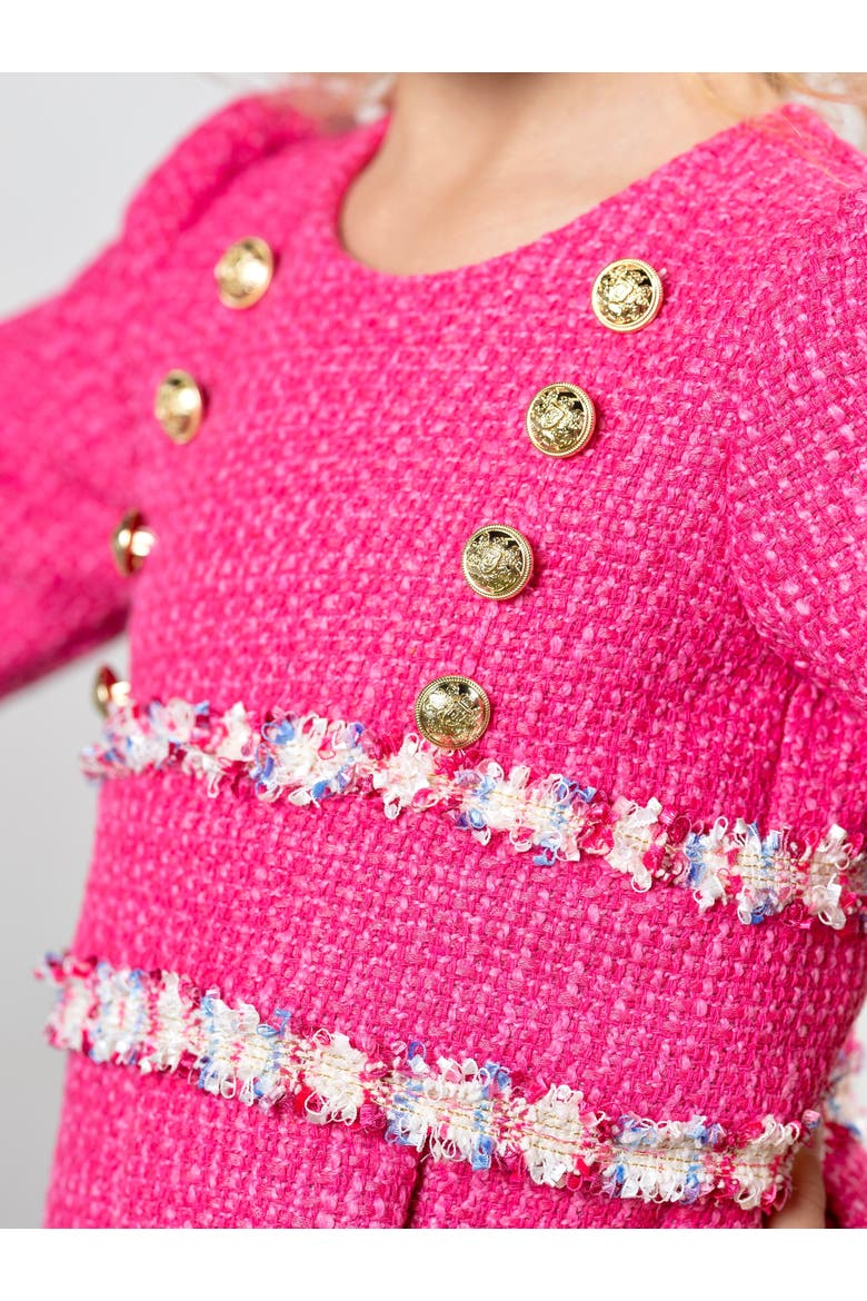 Petal Cute Spring Party Dress, Alternate, color, Pink